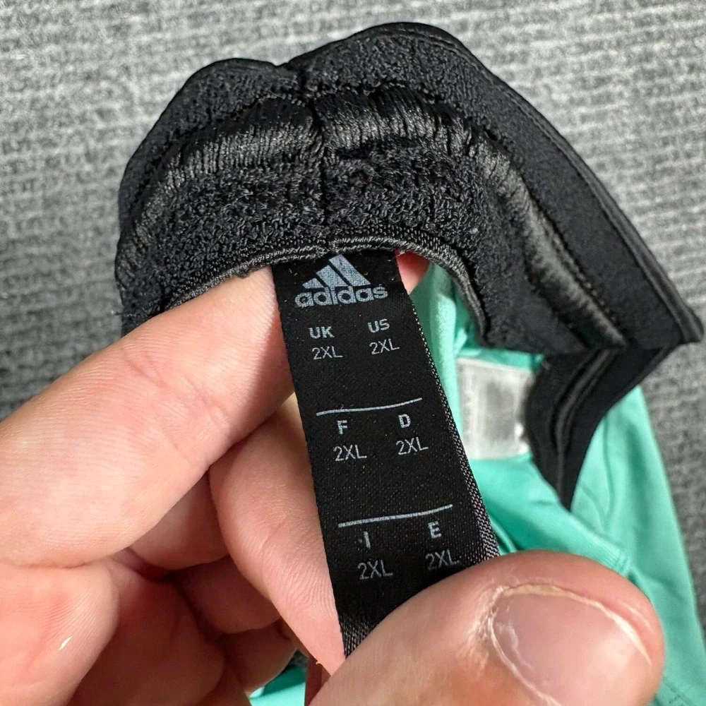 Adidas Athletic Shorts Mens 2XL Teal Good Perforated Pockets Gym Workout